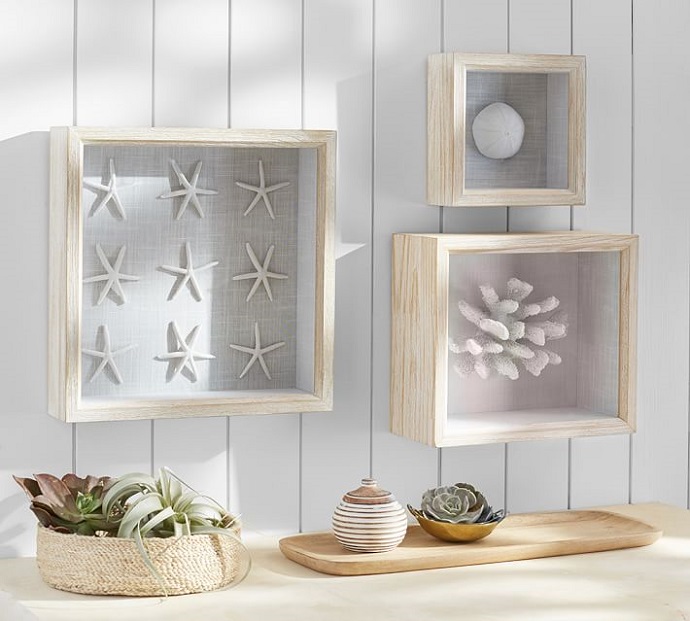 Coral shadow boxes 