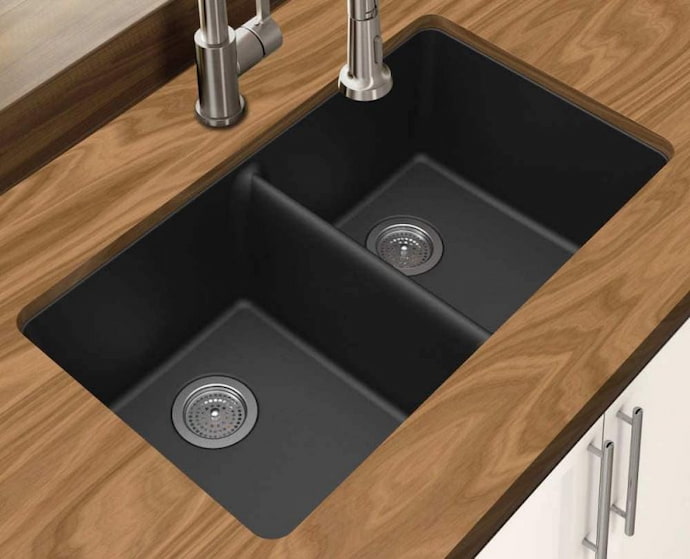 split kitchen sink