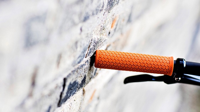 orange handlebar grip